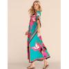 imageBsubseach Women Plus Size Kaftan Dress Swimsuit Cover Up Caftan Maxi Beach Dresses Cover UpsCyan