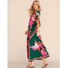 imageBsubseach Women Plus Size Kaftan Dress Swimsuit Cover Up Caftan Maxi Beach Dresses Cover UpsGreen