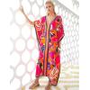 imageBsubseach Women Plus Size Kaftan Dress Swimsuit Cover Up Caftan Maxi Beach Dresses Cover UpsRosy Flower