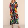 imageBsubseach Women Plus Size Kaftan Dress Swimsuit Cover Up Caftan Maxi Beach Dresses Cover UpsStars