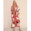 imageBsubseach Women Plus Size Kaftan Dress Swimsuit Cover Up Caftan Maxi Beach Dresses Cover UpsWhite