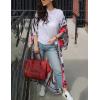 imageBsubseach Womens Multicolor Print Long Chiffon Beach Blouses Cardigan Kimono Bikini Cover Up Swimwear KaftanZebra Print Red