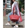 imageBsubseach Womens Multicolor Print Long Chiffon Beach Blouses Cardigan Kimono Bikini Cover Up Swimwear KaftanZebra Print Red