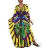 imageBsubseach Plus Size Caftan Dress for Women Long Beach Kaftans Swimwear Beach Cover Ups ResortYellow