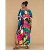 imageBsubseach Caftans for Women Plus Size Swimsuit Cover Ups Long Beach Boho Kaftan Dresses Resort WearBlack