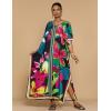 imageBsubseach Caftans for Women Plus Size Swimsuit Cover Ups Long Beach Boho Kaftan Dresses Resort WearBlack
