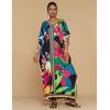 imageBsubseach Caftans for Women Plus Size Swimsuit Cover Ups Long Beach Boho Kaftan Dresses Resort WearBlack