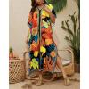 imageBsubseach Caftans for Women Plus Size Swimsuit Cover Ups Long Beach Boho Kaftan Dresses Resort WearBlue Yellow