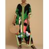 imageBsubseach Caftans for Women Plus Size Swimsuit Cover Ups Long Beach Boho Kaftan Dresses Resort WearHgreen Leaves