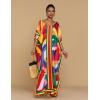 imageBsubseach Caftans for Women Plus Size Swimsuit Cover Ups Long Beach Boho Kaftan Dresses Resort WearKred Yellow