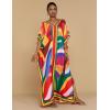 imageBsubseach Caftans for Women Plus Size Swimsuit Cover Ups Long Beach Boho Kaftan Dresses Resort WearKred Yellow