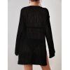imageBsubseach Crochet Coverups for Women Swimsuit Long Sleeve Bathing Suit Cover Up Mesh Knit Beach Dress Vacation OutfitsBlack03