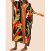 imageBsubseach Kaftan Dresses for Women Plus Size Beach Cover Up Swimsuit Coverup Resort Wear Caftans for WomenBlack