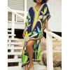 imageBsubseach Kaftan Dresses for Women Plus Size Beach Cover Up Swimsuit Coverup Resort Wear Caftans for WomenRoyal Blue