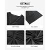 imageBsubseach Kaftan Dresses for Women Satin VNeck Caftans Coverups Long Dress Plus Size Beach Cover UpBlack