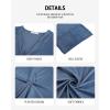 imageBsubseach Kaftan Dresses for Women Satin VNeck Caftans Coverups Long Dress Plus Size Beach Cover UpBlue