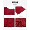 imageBsubseach Kaftan Dresses for Women Satin VNeck Caftans Coverups Long Dress Plus Size Beach Cover UpRed