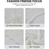 imageBsubseach Women Short Sleeve Crochet Cover Up Hollow Out Swim Coverups Beach Mini DressWhite