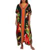 imageBsubseach Kaftan Dresses for Women Plus Size Beach Cover Up Swimsuit Coverup Resort Wear Caftans for WomenBlack