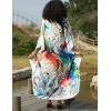 imageBsubseach Kaftan Dress for Swimwear Women Plus Size Bathing Suit Cover Up Beach RobeAbstract Print