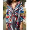 imageBsubseach Kaftan Dress for Swimwear Women Plus Size Bathing Suit Cover Up Beach RobeButterflies on Black