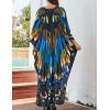 imageBsubseach Kaftan Dresses for Women Long Beach Cover Ups Plus Size Swimsuit Coverup Caftan LoungewearAbutterfly Wing