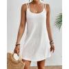imageBsubseach Beach Cover Up Sleeveless Sexy Cover Ups for Swimwear Women Vacation Outfits for WomenWhite