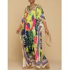 imageBsubseach Womens Caftan Swimsuit Cover Ups for Swimwear Boho Maxi Dress Summer Beach OutfitsYellow