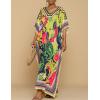imageBsubseach Womens Caftan Swimsuit Cover Ups for Swimwear Boho Maxi Dress Summer Beach OutfitsYellow