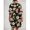 imageBsubseach Womens Tie Dye Kimono Cardigan Loose Beach Cover Up Half Sleeve Swimwear Bikini Cover UpYellow Flowers