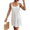 imageBsubseach Beach Cover Up Sleeveless Sexy Cover Ups for Swimwear Women Vacation Outfits for WomenWhite