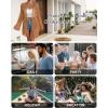 imageBsubseach Kimonos for Women 2025 Lace Swimsuit Cover Ups Open Front Back Cut Out Beach Summer CardiganOrange Brown