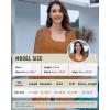 imageBsubseach Kimonos for Women 2025 Lace Swimsuit Cover Ups Open Front Back Cut Out Beach Summer CardiganOrange Brown