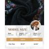 imageBsubseach Knit Shawl Wraps for Women Soft Fringe Poncho Sweater Cape with Hooded for Fall WinterBlack