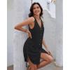imageBsubseach Swimsuit Coverup for Women V Neck Sleeveless Beach Dresses 2025 Vacation OutfitsBlack