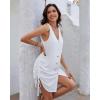 imageBsubseach Swimsuit Coverup for Women V Neck Sleeveless Beach Dresses 2025 Vacation OutfitsWhite