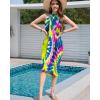 imageBsubseach Tie Dye Sarong Wraps for Women Swimsuit Coverups Long Bikini Wraps Beach Bathing Suit Cover UpBlue
