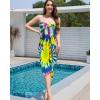 imageBsubseach Tie Dye Sarong Wraps for Women Swimsuit Coverups Long Bikini Wraps Beach Bathing Suit Cover UpBlue