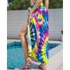 imageBsubseach Tie Dye Sarong Wraps for Women Swimsuit Coverups Long Bikini Wraps Beach Bathing Suit Cover UpBlue