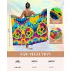 imageBsubseach Tie Dye Sarong Wraps for Women Swimsuit Coverups Long Bikini Wraps Beach Bathing Suit Cover UpRed Green