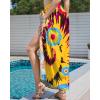 imageBsubseach Tie Dye Sarong Wraps for Women Swimsuit Coverups Long Bikini Wraps Beach Bathing Suit Cover UpYellow
