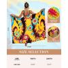 imageBsubseach Tie Dye Sarong Wraps for Women Swimsuit Coverups Long Bikini Wraps Beach Bathing Suit Cover UpYellow