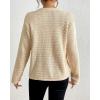 imageBsubseach Womens Cardigan Sweaters 2025 Long Sleeve Open Front Button Down Knit Jackets Fall Cardigans with PocketsBeige