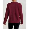 imageBsubseach Womens Cardigan Sweaters 2025 Long Sleeve Open Front Button Down Knit Jackets Fall Cardigans with PocketsWine Red