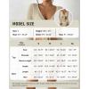 imageBsubseach 2 Piece Swimsuit Coverup for Women Crochet Bathing Suit Cover Up Knit Skirt Set 2025 Beach Vacation OutfitsApricot