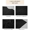 imageBsubseach Lace Kimonos for Women 2025 Swim Cover Up Summer Beach Coverup Open Front Sheer Kimono CardiganBlack
