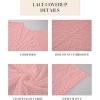 imageBsubseach Lace Kimonos for Women 2025 Swim Cover Up Summer Beach Coverup Open Front Sheer Kimono CardiganPink