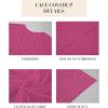 imageBsubseach Lace Kimonos for Women 2025 Swim Cover Up Summer Beach Coverup Open Front Sheer Kimono CardiganRose Red