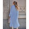imageBsubseach Swimsuit Coverup for Women 2024 Casual Dresses Button Down Beach Dress Long Kimonos Cardigans with PocketsSky Blue