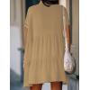 imageBsubseach Swimsuit Coverup for Women Swimwear Button Bathing Suit Cover Up Shirt Casual Dresses Beach Vacation WearApricot
